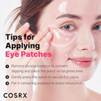 COSRX Under Eye Mask, Peptide Collagen Hydrogel Eye Patch for Puffy Eyes and Dark Circles, 60 Under Eye Patches, Korean Skin Care