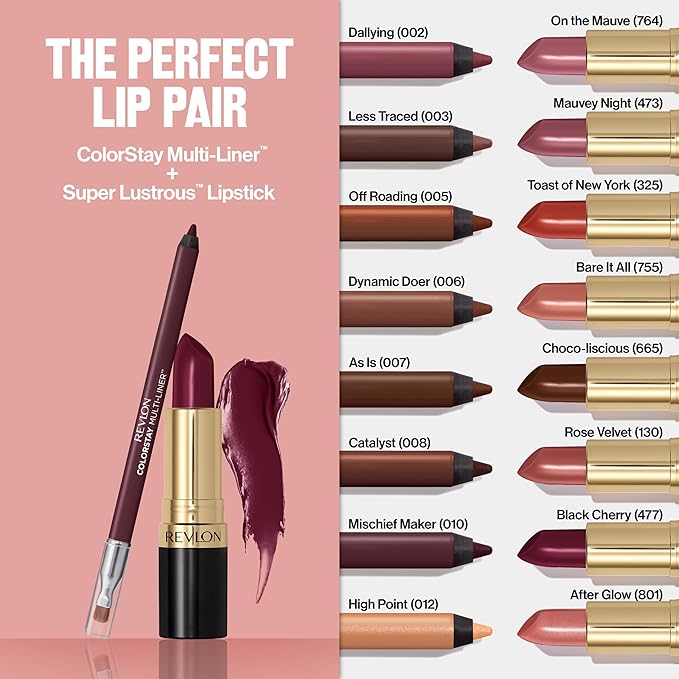 Revlon ColorStay Multi-Liner, Creamy Formula, Multiuse For Lips, Eyes & Face, Precision Brush for Easy Blending, 007 As Is