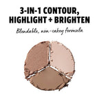 NYX PROFESSIONAL MAKEUP 3 Steps to Sculpt, Face Sculpting Contour Palette - Fair