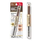 Revlon ColorStay Brow Fantasy, All In One Eyebrow Powder Pencil with Shaping Clear Gel, Gel Infused with Panthenol, Smudge-proof, 16HR Visibly Full Brows, 002 Soft Brown