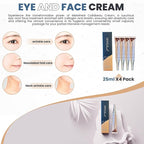 Collabeau Eye and Face Cream Special Set, Intensive Elasticity Care, Hydrolyzed Collagen, Elastin, Hyaluronic Acid, Soft and Supple Skin, Wrinkle Care, Mediheal Skincare (25ml x 4ea)