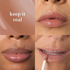 Julep So Plush Plumping Lip Gloss - Keep It Real - High-Shine Hydrating Lightweight Lip Color - Non-Sticky Formula - Vitamin E Soothes and Repairs Lips