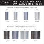 Fromm ProVolume 1" Self-Grip Ceramic Ionic Thermal Hair Rollers, 5 Count Salon Quality Hair Curlers for Short, Medium and Long Hair