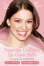Veganize Collagen Lip Glass Balm | Hydrating Lip Balm in 9 Vibrant Colors | Moisturizing Lip Care Infused with Collagen Jelly Magic | No Animal Trial Lip Balm 0.06 oz (No. 6 Noble Brick)