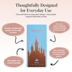 Disney & Kitsch Satin Heatless Hair Curler Set - Heatless Curls Overnight, Hair Rollers for Soft Curls & Frizz-Free Styling, No Heat Curlers To Sleep in, Curling Rod Headband - Princess Party