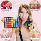 2PCS 9.25"x6.6" Large Empty Magnetic Makeup Palettes, Not