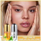 2PCS Lip Plumper Gloss Plumping Lip Gloss Set Natural Moisturizing Lip Plumping Gloss Daily Lip Care Products Lip Plumper Set for Women