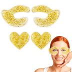 Reusable eye patches, gel eye