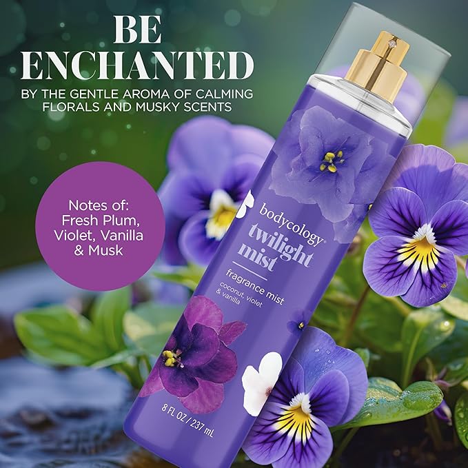 Bodycology Long-Lasting Fragrance Body Mist, Twilight Mist, 8 fl oz