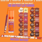 NYX PROFESSIONAL MAKEUP Duck Plump Plumping Lip Liner, Matte Pencil With Up To 10HR Wear, Syringe Sienna (Sienna Brown Lip Liner)