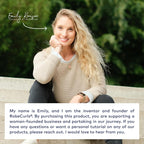 RobeCurls Heatless Hair Curler Set - Satin Curling Headband for Natural, No-Heat Curls - Sleep in Overnight Styling Tool with 2 Scrunchies - Easy & Gentle on Hair (Black)