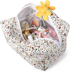 Soidram floral makeup bag quilted