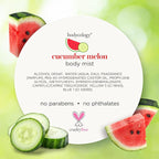 Bodycology Long-Lasting Fragrance Body Mist, Cucumber Melon, 8 fl oz