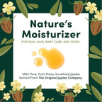 HobaCare Organic Unrefined Jojoba Oil for Nails, Cuticles, Dry Skin, Beard, Scalp Massage – Mini Travel Size 100% Pure Hexane Free Natural Carrier Oil for Skincare, Hair, Shaving Aftercare (4.22 oz)