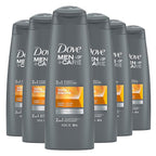 DOVE MEN + CARE Fortifying 2 in 1 Shampoo and Conditioner for Resilient and Thicker Hair Thick and Strong with Caffeine Helps Strengthen Thinning Hair 12 oz, Pack of 6