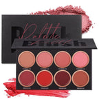 8 Colors Blush Palette,Vegan, Cruelty Free & Hypoallergenic,Women Facial Makeup Plate,Skin Tone Enhancing-Meiyugo