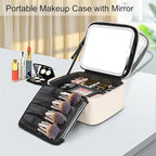 Relavel makeup bag with led