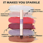 FOCALLURE Glitter Lip Gloss,High Shine Shimmer Lipstick,Long Lasting Plumping Lipgloss,Hydrating,Moisturizing,Non-Sticky and Lightweight Formula for Lip Color,Moonquake