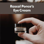 Rascal Ponce's Eye Cream | Under Eye Cream Dark Circle Remover for Men - Made with ginkgo Biloba Leaf Extract Macadamia Seed Oil (Container 0.5 Oz)