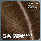 Clairol Root Touch-Up by Nice'n Easy Permanent Hair Dye, 5A Medium Ash Brown Hair Color, Pack of 2