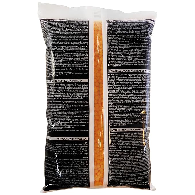 Waxness Spa Choice Rosin Free Multidirectional Hard Wax Mango 2.2 lb / 1 kg