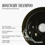 Nécessaire Rosemary Shampoo | Multi-Protien Strengthening Cleanse For Thinning Hair. For Women + Men. Good For All Hair Types/Textures. Free Of Sulfates. Color-Safe. 250 ml / 8.4 oz
