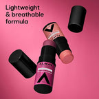 Almay Lip and Cheek Tint, Color & Care Tint Stick, Multi-Use Moisturizing Blush and Lip Color, Dewy Finish, 200 Coral Flush, 0.25 oz