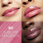 L'Oreal Paris Glow Paradise Hydrating Tinted Lip Balm-in-Gloss with Pomegranate Extract & Hyaluronic Acid, Ultra-Gentle, Non-Sticky Formula, Sublime Magenta, 0.23 fl oz