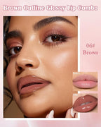 Brown Peel Off Lip Liner Stain & Brown Lip