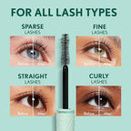 Covergirl Lash Blast Cleantopia Mascara, Volumizing, Smudge-Proof, Vegan Formula, Black Brown 810, 1 Count