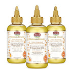 African Pride Moisture Miracle 5 Essential Hair Oils with Vitamin E (Pack of 3) | Moisture, Shine, Protection, and Growth | Argan, Castor, Grapeseed, Coconut, and Olive Oil | 4 oz