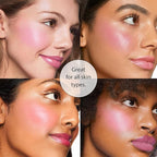 Frilliance Hydrating Cream Blush, Think Pink Glow Tint, Cruelty Free Hypoallergenic for Teens of All Skin Types, 30 ml / 1 fl oz