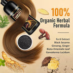 3-in-1 Hair Dye Shampoo Light Brown, Natural Hair Color Shampoo for Gray Hair, Hair Instant Dye Shampoo for Women & Men, Long-Lasting Shampoo Hair Dye Colors Hair in Minutes, Champu Para Canas, 500 Ml