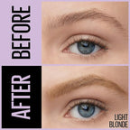 Maybelline Express Brow 2-In-1 Pencil and Powder Eyebrow Makeup, Light Blonde, 1 Count