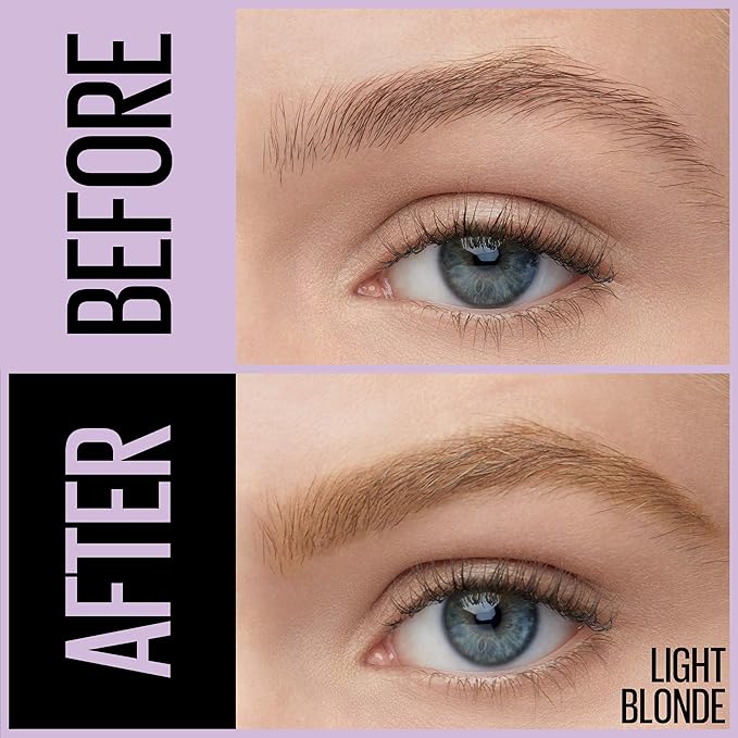 Maybelline Express Brow 2-In-1 Pencil and Powder Eyebrow Makeup, Light Blonde, 1 Count