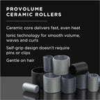 Fromm ProVolume 1.5" Self-Grip Ceramic Ionic Thermal Hair Rollers, 3 Count Salon Quality Hair Curlers for Short, Medium and Long Hair