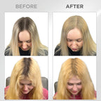 THICK FIBER Root Touch Up Powder for Thinning Hair Women - Water & Sweat Resistant Hair Loss Concealer Set with Brush (Blonde)