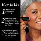 LAURA GELLER NEW YORK Serum Blush Tint, Lightweight Liquid Blush for Cheeks, Weightless Watercolor Sheer Finish, Graceful Guava