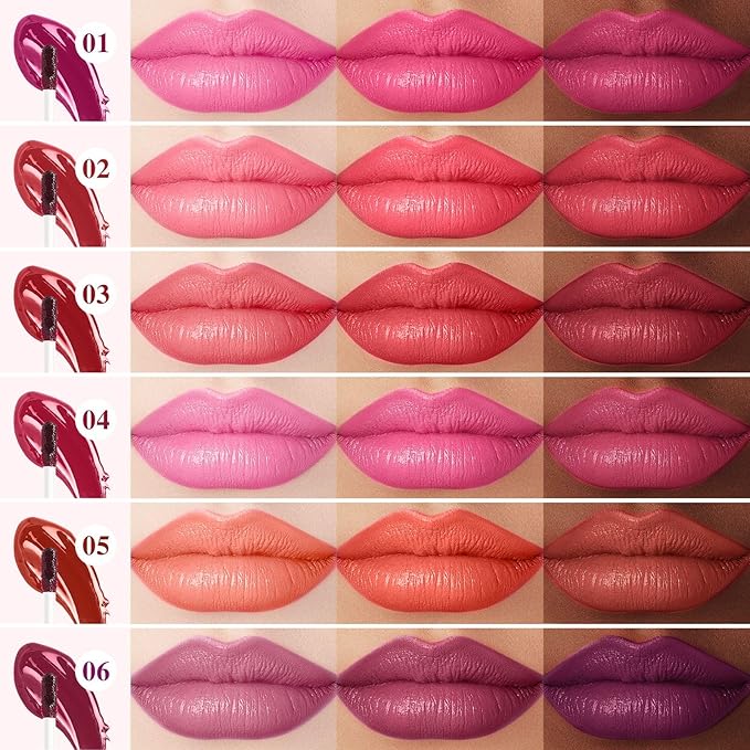 Lip Stain - Lip Stain Peel Off Long-Lasting with Matte Finish Waterproof & Transfer-Proof, Lip Liner Moisturizing & Nourishing Non-Stick Cup Highly Pigmented Color Lip Tint (03 Magenta)