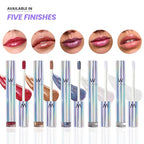 Wonderskin WONDER BLADING Top Gloss - Gold Glitter Lip Gloss, Hydrating and High Shine Finish Lip Makeup (Gold Glitter)