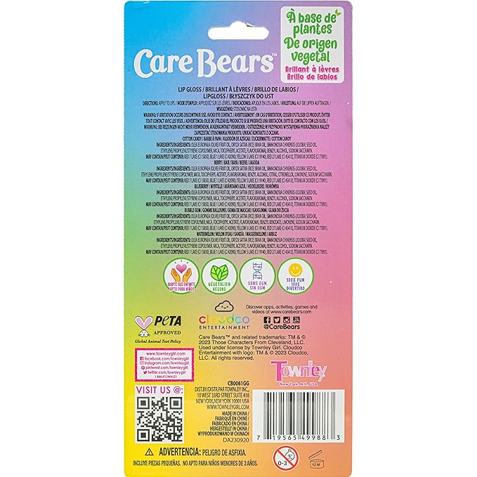 Townley Girl Care Bears 5 pcs Flavored Lip
