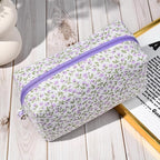 Soidram floral makeup bag quilted