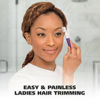 Wahl Clean & Confident Female Battery Pen Trimmer with Rinseable Blades for Eyebrows, Facial Hair, & Light Grooming- Hygienic Grooming & Easy Cleaning with Battery Included - Model 5640-100