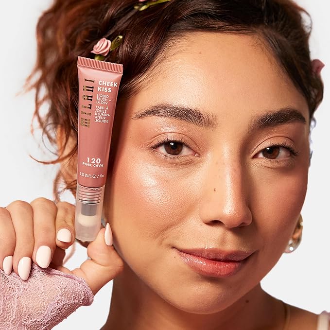 Milani Cheek Kiss Blush + Glow Highlighter - 120 Pink Cava
