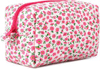 Soidram pink makeup bag floral