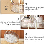 360° Rotating Makeup Organizer, Large-Capacity Skincare Make Up Storage 3 Tier Perfume Organizers Cosmetic Dresser Organizer with Makeup Brush Holder, Fits Bedroom, Bathroom, Vanity Shelf Countertop