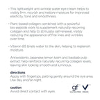 M-61 Hydraboost Collagen+Peptide Water Eye Cream - Age-defying vegan collagen and peptide water eye cream with vitamin B5 & baobab pulp extract.