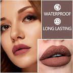 Matte Lip Liner Pencil,Highly Pigmented Retractable Lip Crayon,All Pencil,Highly