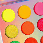 DE'LANCI Neon Eyeshadow Palette Glow in the Dark, Aurora Glow Eyeshadow Pallets Stage, Halloween Christmas Makeup Kit UV Blacklight Matte and Glitter Fluorescent Eye Shadows Highly Pigment