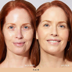 LAURA GELLER NEW YORK Blush-n-Glow Kit (3 PC): Baked Balance-N-Glow Illuminating Powder Foundation, Fair + Retractable Kabuki Brush + Baked Blush-N-Brighten, Pink Grapefruit